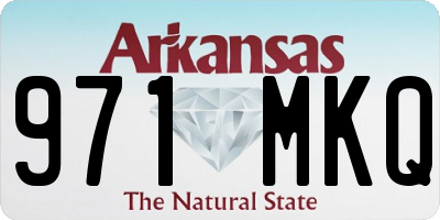 AR license plate 971MKQ