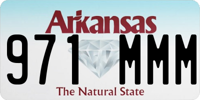 AR license plate 971MMM