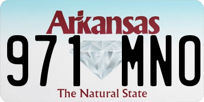 AR license plate 971MNO