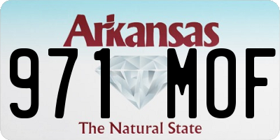 AR license plate 971MOF