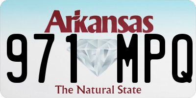 AR license plate 971MPQ