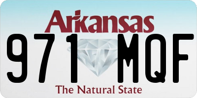 AR license plate 971MQF