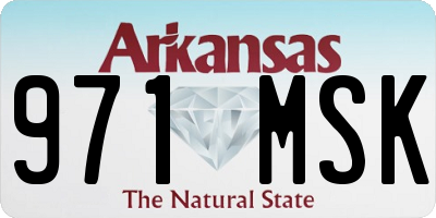 AR license plate 971MSK
