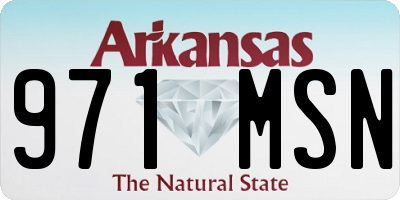 AR license plate 971MSN