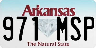 AR license plate 971MSP