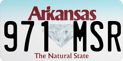AR license plate 971MSR