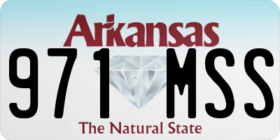 AR license plate 971MSS
