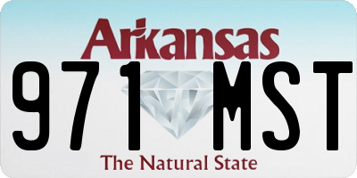AR license plate 971MST