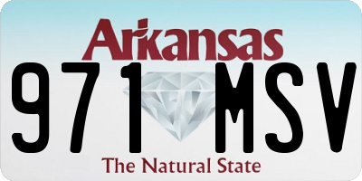 AR license plate 971MSV