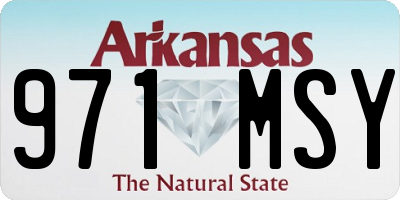 AR license plate 971MSY