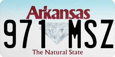 AR license plate 971MSZ
