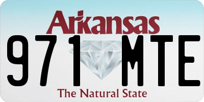AR license plate 971MTE