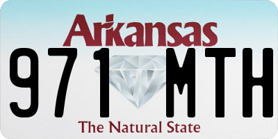 AR license plate 971MTH
