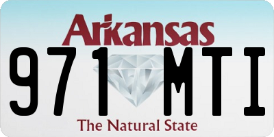 AR license plate 971MTI