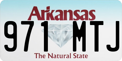 AR license plate 971MTJ