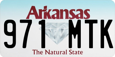 AR license plate 971MTK