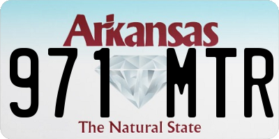 AR license plate 971MTR
