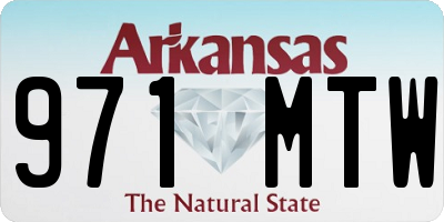 AR license plate 971MTW