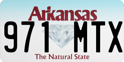 AR license plate 971MTX
