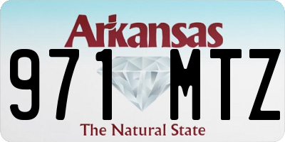 AR license plate 971MTZ