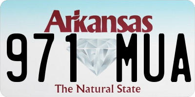 AR license plate 971MUA