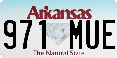 AR license plate 971MUE
