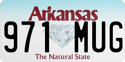 AR license plate 971MUG