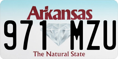 AR license plate 971MZU