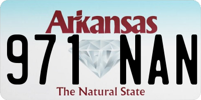 AR license plate 971NAN
