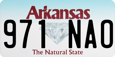 AR license plate 971NAO