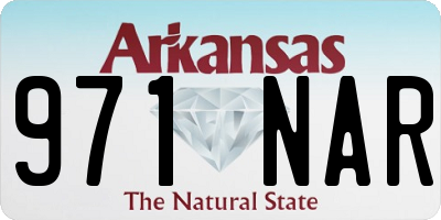 AR license plate 971NAR