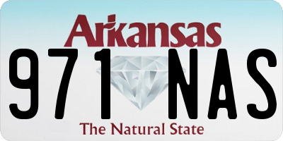 AR license plate 971NAS