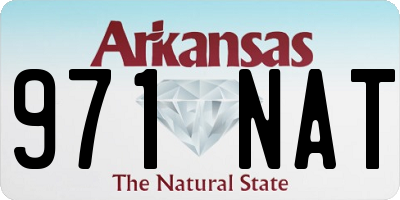 AR license plate 971NAT