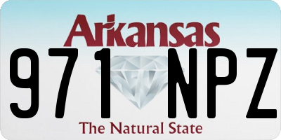 AR license plate 971NPZ