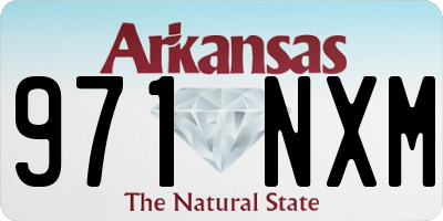 AR license plate 971NXM