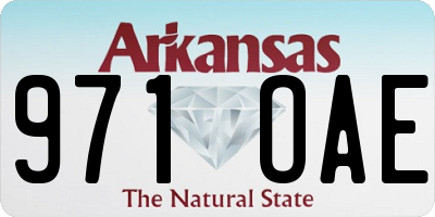 AR license plate 971OAE
