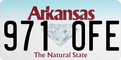 AR license plate 971OFE