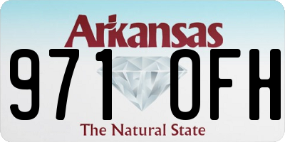 AR license plate 971OFH
