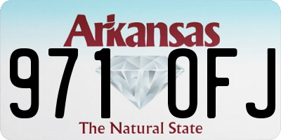 AR license plate 971OFJ