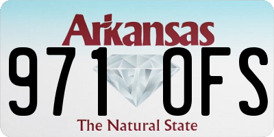 AR license plate 971OFS