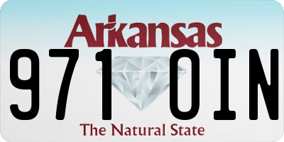 AR license plate 971OIN