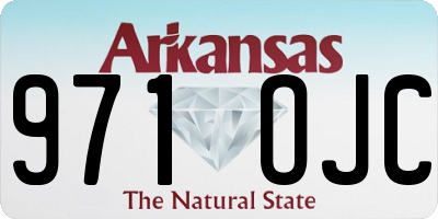 AR license plate 971OJC