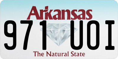 AR license plate 971UOI