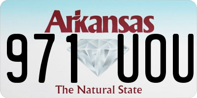 AR license plate 971UOU