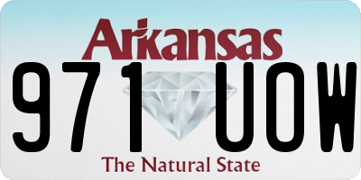 AR license plate 971UOW