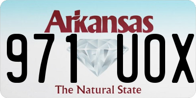 AR license plate 971UOX