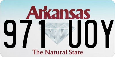 AR license plate 971UOY