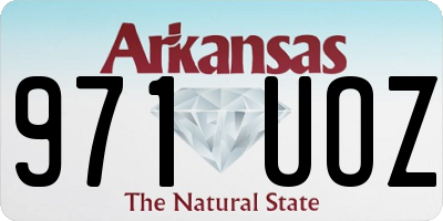 AR license plate 971UOZ