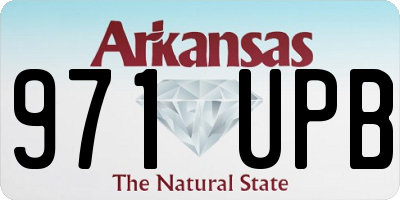 AR license plate 971UPB