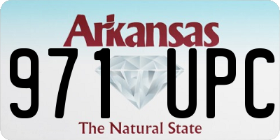 AR license plate 971UPC